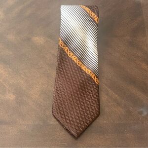 💥Damon‎ VTG Brown and Orange Men's Tie💥